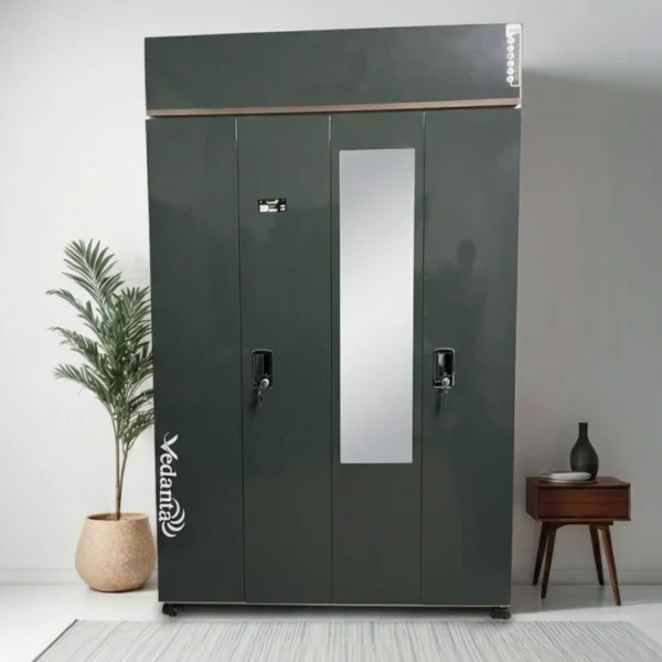 4-Door Premium Steel Almirah with Mirror and Secure Locker – Model 6003 S
