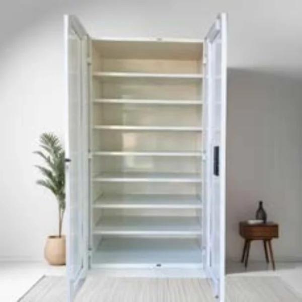 Office Steel Almirah – 2 Door Storage Cabinet - Image 2